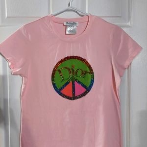 DIOR size 8 peace top